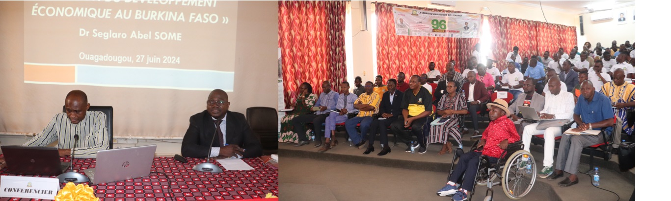 « 96 heures du financier » de l’ENAREF : Le docteur Séglaro Abel SOME anime une conférence sur le développement économique au Burkina Faso